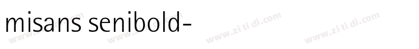 misans senibold字体转换